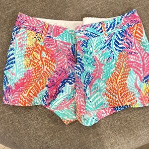 Lilly Pulitzer Multicolor Leaf Print Shorts